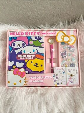 Hello Kitty Pink and Multicolor Personalized Planner Set